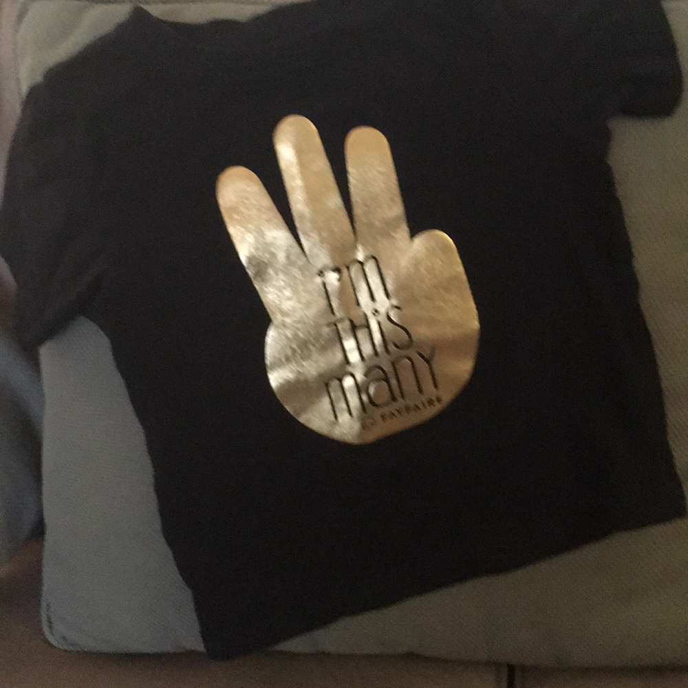 Three year old t-shirt